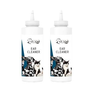 قطره تمیز کننده گوش سگ و گربه پرسا مدل clear ear حجم 250 میلی لیتر بسته 2 عددی