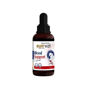 قطره سگ و گربه یوروپت مدل blood support حجم 50 میلی‌لیتر