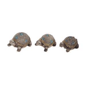لاک پشت تزیینی آکواریوم کد kh3 مجموعه 3 عددی