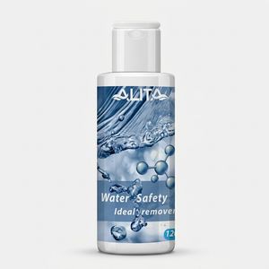 محلول خنثی‌کننده آب آکواریوم آلیتا مدل water safe حجم 120 میلی‌لیتر