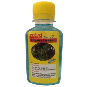 محلول شفاف کننده آکواریوم زبرا مدل cl 002 حجم 120 میلی لیتر