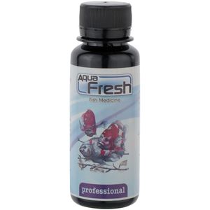 محلول شفاف کننده و بوگير آب آکواریوم مدل aqua fresh حجم 100 میلی لیتر