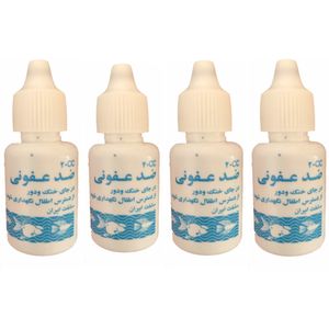محلول ضد عفونی کننده آکواریوم پارسيس مدل 20 حجم 80 میلی لیتر بسته 4 عددى