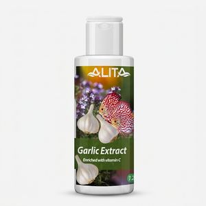 محلول ضدانگل آکواریوم مدل garlic extract حجم 120 میلی‌لیتر