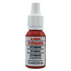 محلول مولتی ویتامین آبزیان سرا مدل fishtamin حجم 15 میلی لیتر