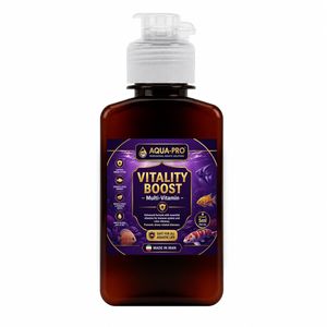 محلول مولتی ویتامین آبزیان مدل aqua vit حجم 125 میلی لیتر