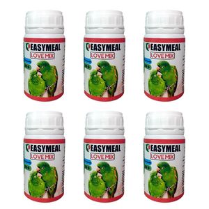 مکمل تقویت باروری پرندگان زینتی ایزیمیل مدل lovemix80 وزن 80 گرم بسته 6 عددی