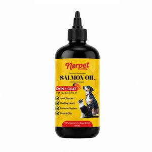 مکمل روغن ماهی سالمون نورپت مخصوص سگ و گربه مدل premium حجم ۵۰۰ میلی لیتر