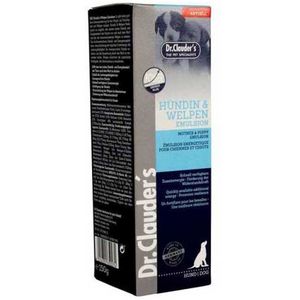 مکمل غذای سگ دکتر کلادرز مدل hundin & welpen emulsion وزن 150 گرم