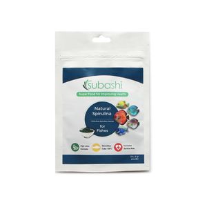 مکمل غذایی ماهی سوباشی مدل natural spirulina بسته 30 گرمی
