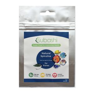 مکمل غذایی ماهی سوباشی مدل natural spirulina وزن 5 گرم