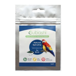 مکمل غذایی پرندگان سوباشی مدل natural spirulina وزن 5 گرم