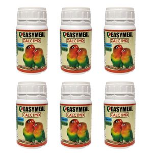 مکمل کلسیم پرندگان زینتی ایزیمیل مدل calcimix100 وزن 100 گرم بسته 6 عددی