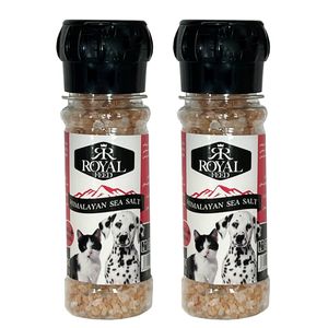 نمک دریا سگ و گربه رویال فید مدل 01sea salt وزن 150 گرم بسته 2 عددی
