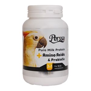 پودر بهبود دهنده دستگاه گوارش و سیستم ایمنی پرنده پرسا مدل amino acid وزن 250 گرم