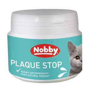 پودر ضد پلاک دندان گربه نوبی مدل plaque stop وزن 75 گرم