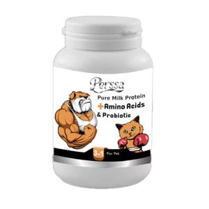 پودر مکمل آمینو اسید سگ و گربه پرسا مدل probiotic وزن 200 گرم