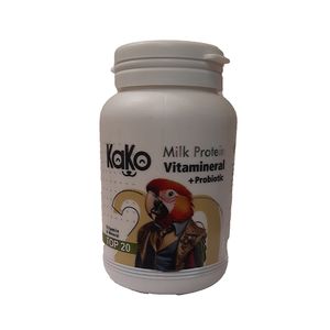 پودر مکمل پروبیوتیک پرنده کاکو مدل vitamineral وزن 200 گرم