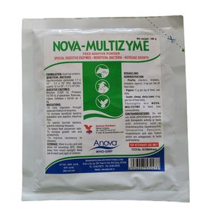 پودر پروبیوتیک حیوانات نوا مدل multizyme بسته 1عددی