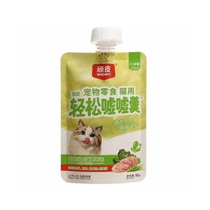 پودینگ گربه بالغ ونپی مدل relax pouch anti hairball ضد گلوله مویی طعم مرغ کت‌نیپ وزن 80 گرم