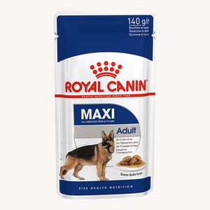 پوچ سگ رویال کنین مدل maxi adult با طعم گوشت وزن 140 گرم