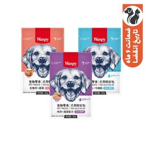 پوچ سگ ونپی مدل ترکیبی سه طعم وزن 80 گرم بسته 3 عددی