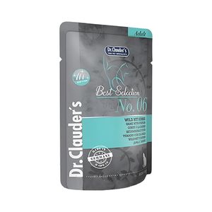 پوچ گربه بالغ دکتر کلادر مدل best selection no.06 طعم مرغ و کدوحلوایی وزن 85 گرم