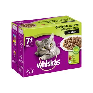 پوچ گربه بالغ ویسکاس مدل mix selection وزن 1200 گرم بسته 12 عددی