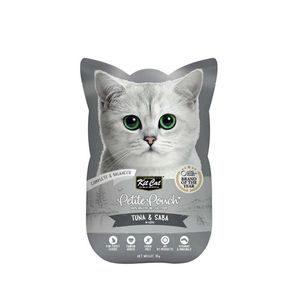 پوچ گربه بالغ کیت کت مدل petite طعم ماهی تن و صبا وزن ۷۰ گرم