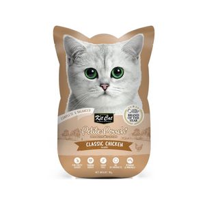 پوچ گربه بالغ کیت کت مدل petite طعم مرغ کلاسیک وزن 70 گرم