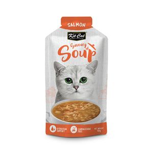 پوچ گربه بالغ کیت کت مدل savoury طعم ماهی سالمون وزن ۵۰ گرم