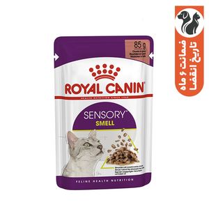 پوچ گربه رویال کنین مدل sensory smell مناسب گربه حساس به بو وزن 85 گرم