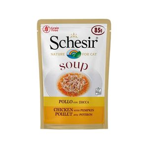 پوچ گربه شسیر مدل chicken and pumpkin وزن 85 گرم