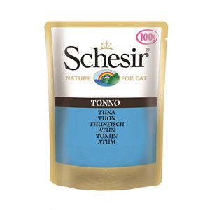 پوچ گربه شسیر مدل pouch tuna 51010 با طعم ماهی تن وزن 100 گرم