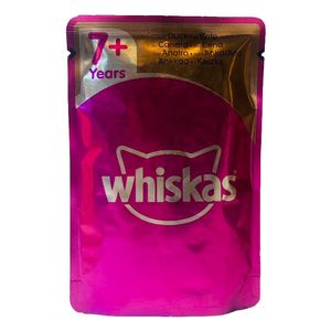 پوچ گربه ویسکاس مدل whiskas with duck وزن 100 گرم