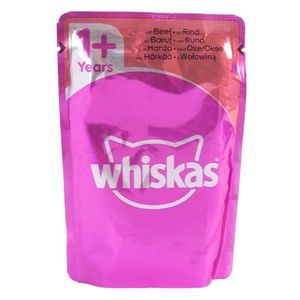 پوچ گربه ویسکاس مدل گوشت وزن 85 گرم