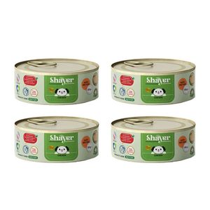 کنسرو توله سگ شایر مدل chicken وزن 120 گرم بسته 4 عددی