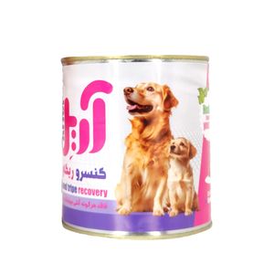 کنسرو ریکاوری سگ آریل مدل پته طعم گوشت وزن 800 گرم