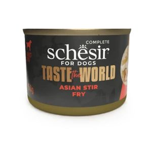 کنسرو شسیر سگ بالغ مدل asian stir طعم مرغ وزن 150 گرم