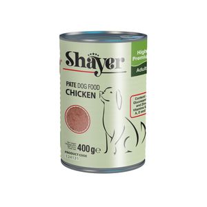 کنسرو غذای سگ شایر مدل chicken کد 124131 وزن 400 گرم بسته 6 عددی