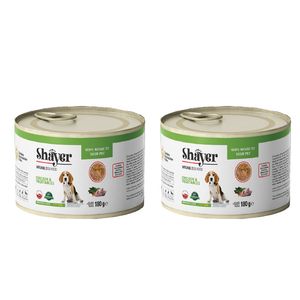 کنسرو غذای سگ شایر مدل نچرال chicken&vegetable وزن 180 گرم بسته دو عددی
