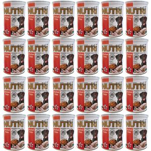 کنسرو غذای سگ نوتری پت مدل chicken pate وزن 10200 گرم بسته 24 عددی