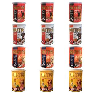 کنسرو غذای سگ نوتری پت مدل pack12 وزن 425 گرم بسته 12 عددی