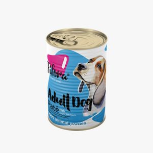 کنسرو غذای سگ نژاد متوسط فیفورا سوپر پریمیوم مدل adult dog medium breed fish pate طعم ماهی وزن 400 گرم