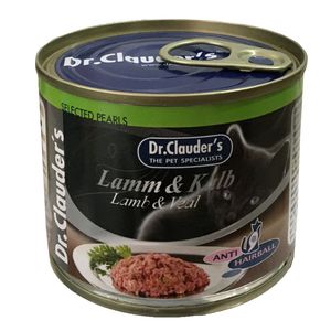 کنسرو غذای گربه دکتر کلادرز مدل lamb & veal وزن 200 گرم