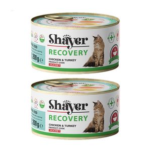 کنسرو غذای گربه شایر مدل recovery turkey وزن 400 گرم مجموعه 2 عددی