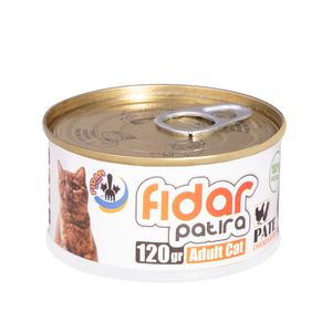 کنسرو غذای گربه فیدار پاتیرا مدل adult c & b وزن 120 گرم