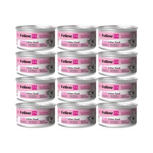 کنسرو غذای گربه نابالغ فیلاین 75 مدل kitten پته طعم مرغ و ماهی وزن 900 گرم بسته 12 عددی