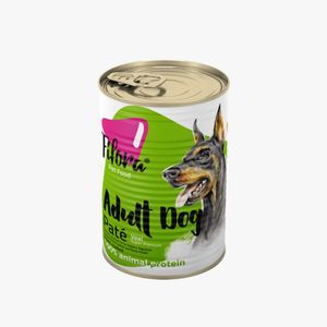 کنسرو غذایی سگ نژاد بزرگ فیفورا سوپر پریمیوم مدل adult dog large breed chicken pate طعم گوساله وزن 400 گرم