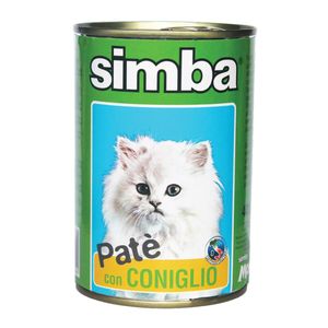 کنسرو گربه سیمبا مدل pate with rabbit 09744 با طعم خرگوش وزن 400 گرم